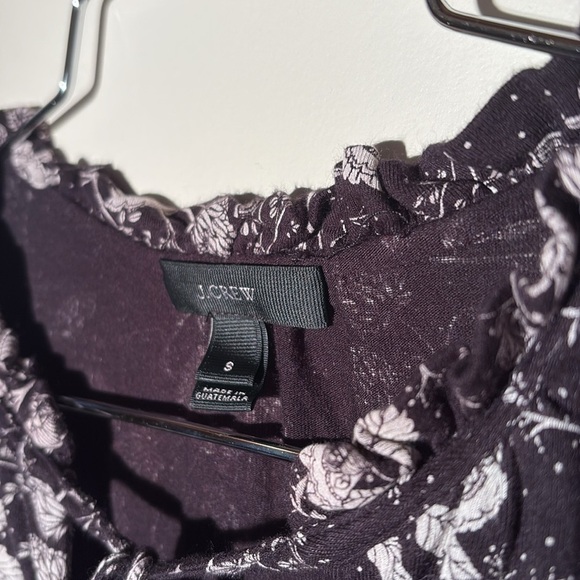 J. Crew Black & White Floral Peplum Tank Top - Picture 6 of 9